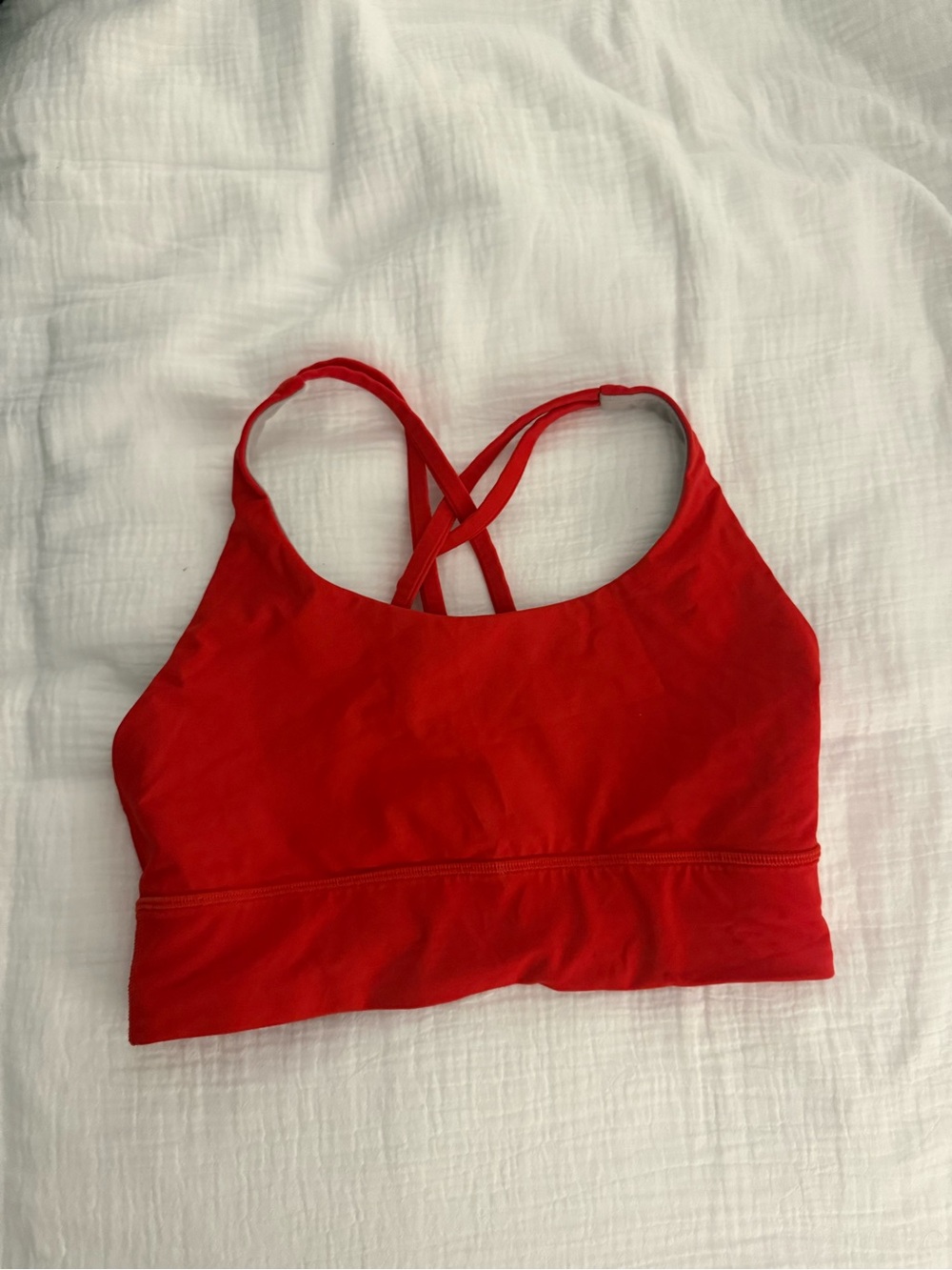 lululemon athletica Red Strappy Back Sports Bra